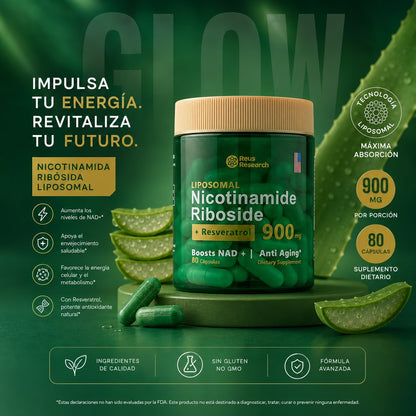 REUS RESEARCH NAD+ & RESVERATROL – ENERGÍA CELULAR Y LONGEVIDAD | ENVÍO GRATIS 🇨🇷