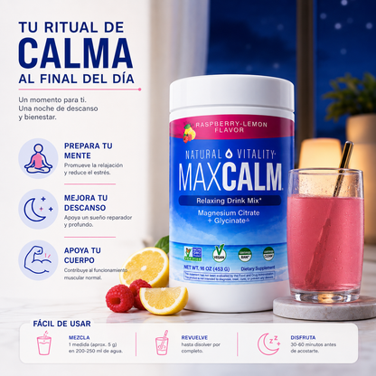 MAX CALM – MAGNESIO PARA RELAJACIÓN Y DESCANSO