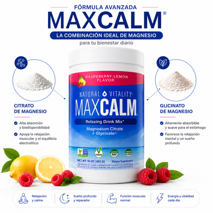MAX CALM – MAGNESIO PARA RELAJACIÓN Y DESCANSO