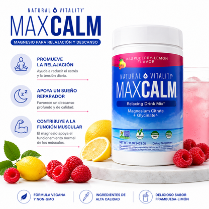 MAX CALM – MAGNESIO PARA RELAJACIÓN Y DESCANSO