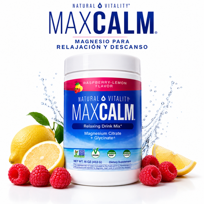 MAX CALM – MAGNESIO PARA RELAJACIÓN Y DESCANSO