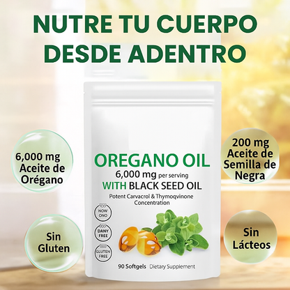 ACEITE DE ORÉGANO 90 CÁPSULAS 🔥- ENVÍO GRATIS 🌿🥰
