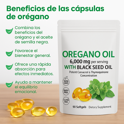 ACEITE DE ORÉGANO 90 CÁPSULAS 🔥- ENVÍO GRATIS 🌿🥰