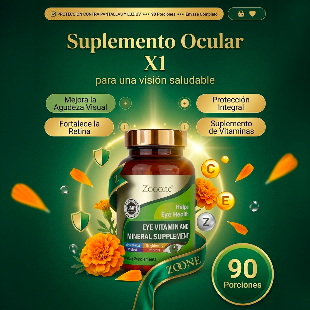 ZOONE SUPLEMENTO OCULAR X1 – PROTECCIÓN CONTRA PANTALLAS Y LUZ UV | ENVÍO GRATIS 👌