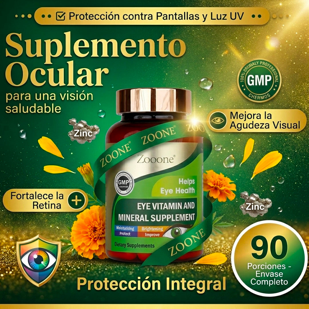 ZOONE SUPLEMENTO OCULAR X1 – PROTECCIÓN CONTRA PANTALLAS Y LUZ UV | ENVÍO GRATIS 👌