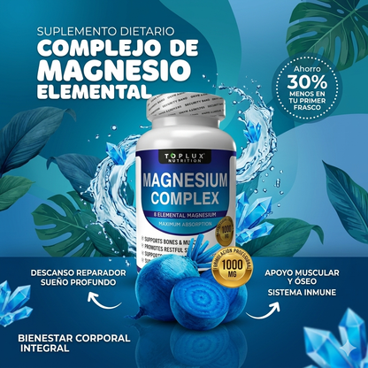 MAGNESIUM COMPLEX – BIENESTAR METABÓLICO Y DESCANSO PROFUNDO | ENVÍO GRATIS 💕