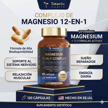 12-IN-1 MAGNESIUM COMPLEX – BIENESTAR MUSCULAR, SUEÑO Y ENERGÍA | ENVÍO GRATIS 🇨🇷