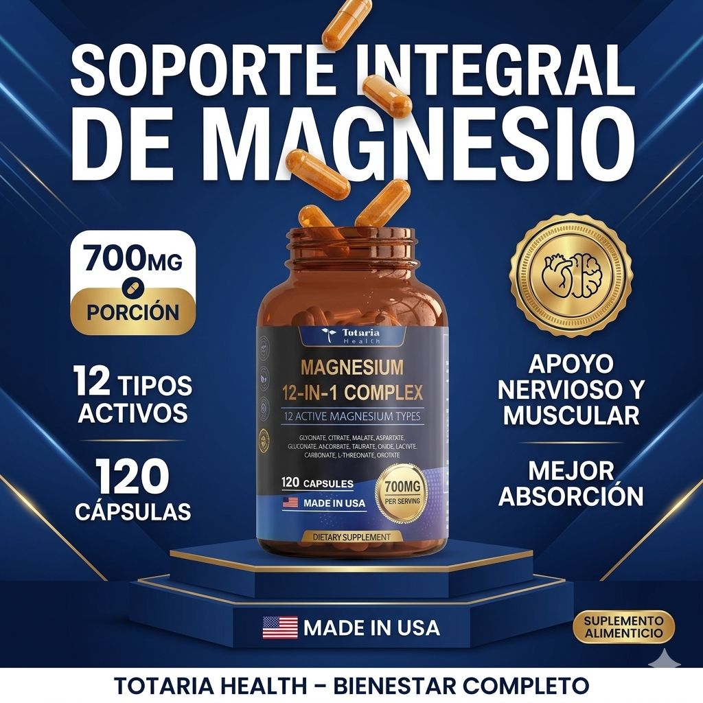 12-IN-1 MAGNESIUM COMPLEX – BIENESTAR MUSCULAR, SUEÑO Y ENERGÍA | ENVÍO GRATIS 🇨🇷