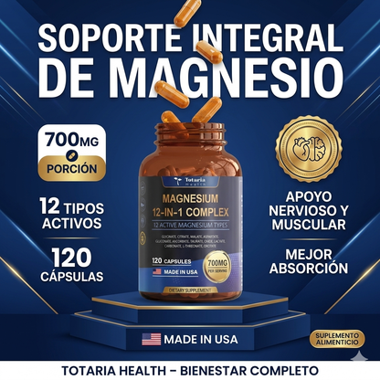 12-IN-1 MAGNESIUM COMPLEX – BIENESTAR MUSCULAR, SUEÑO Y ENERGÍA | ENVÍO GRATIS 🇨🇷