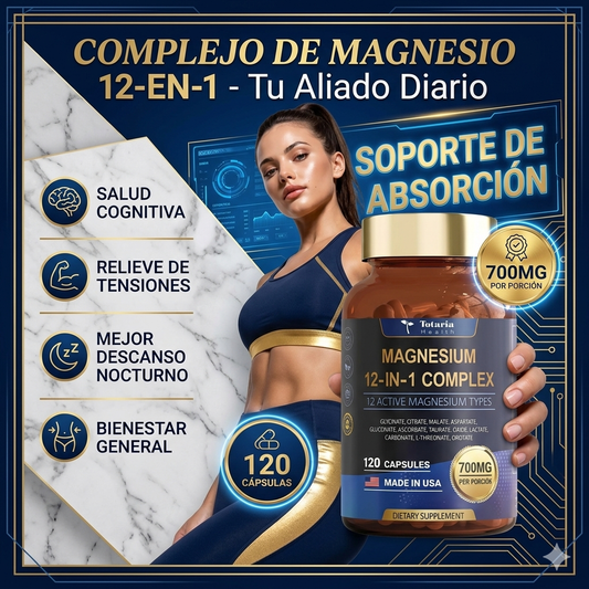 12-IN-1 MAGNESIUM COMPLEX – BIENESTAR MUSCULAR, SUEÑO Y ENERGÍA | ENVÍO GRATIS 🇨🇷