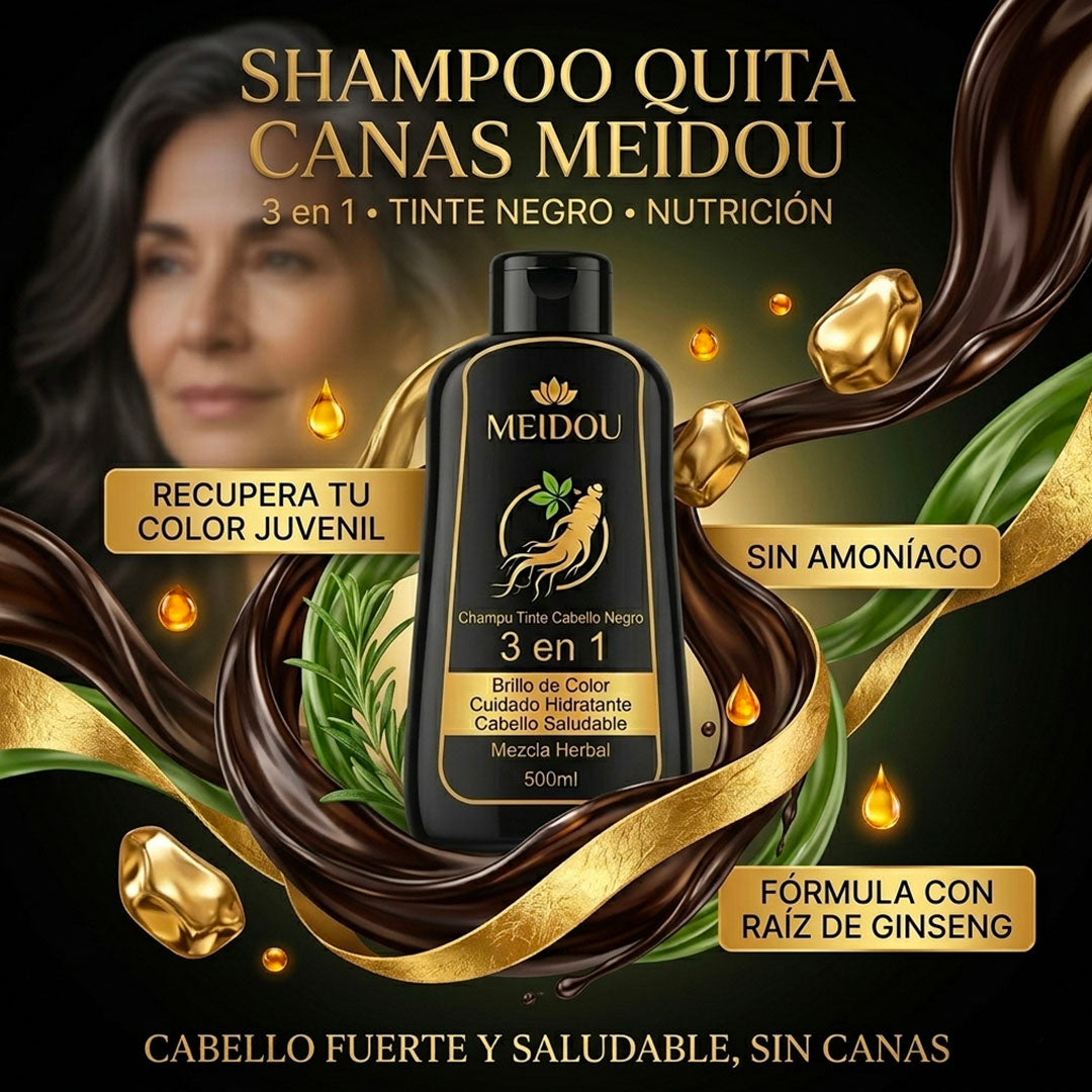 SHAMPOO REVERT - SHAMPOO DE TINTE NATURAL 3 EN 1 PARA CANAS Y BARBA | ENVÍO GRATIS 🇨🇷