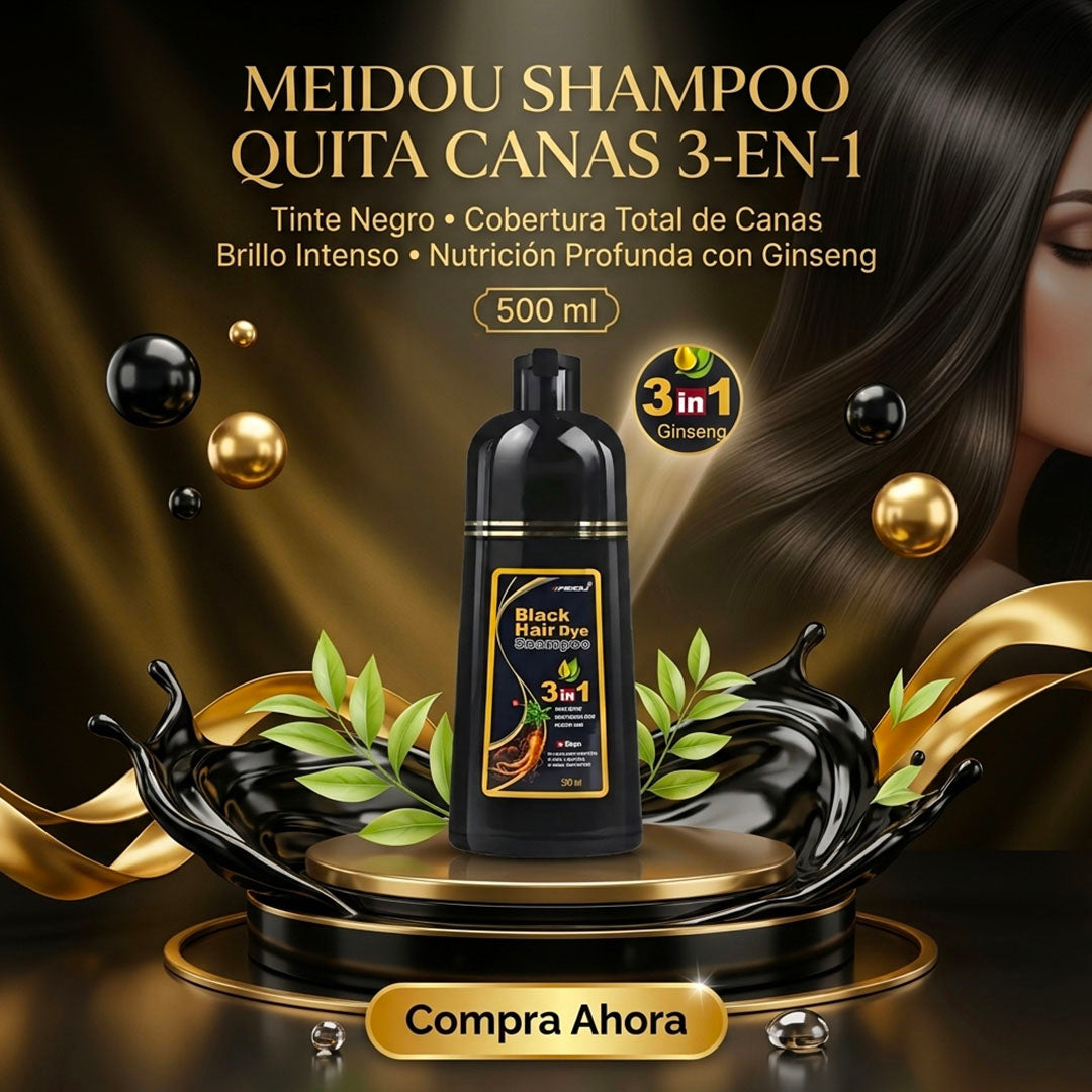 SHAMPOO REVERT - SHAMPOO DE TINTE NATURAL 3 EN 1 PARA CANAS Y BARBA | ENVÍO GRATIS 🇨🇷