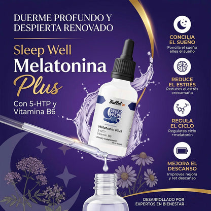 SLEEP WELL MELATONINA PLUS – DESCANSO PROFUNDO Y RELAJACIÓN AL INSTANTE | ENVÍO GRATIS 🇨🇷