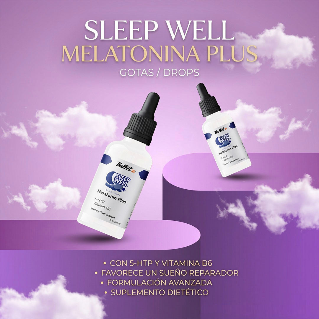 SLEEP WELL MELATONINA PLUS – DESCANSO PROFUNDO Y RELAJACIÓN AL INSTANTE | ENVÍO GRATIS 🇨🇷