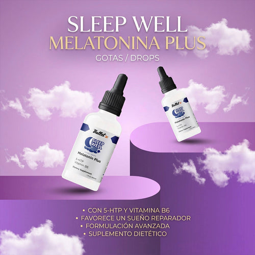 SLEEP WELL MELATONINA PLUS – DESCANSO PROFUNDO Y RELAJACIÓN AL INSTANTE | ENVÍO GRATIS 🇨🇷