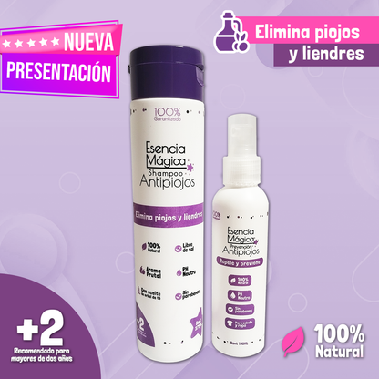 KIT ANTIPIOJOS 100% NATURAL + PEINE GRATIS - ENVÍO GRATIS 😎😉