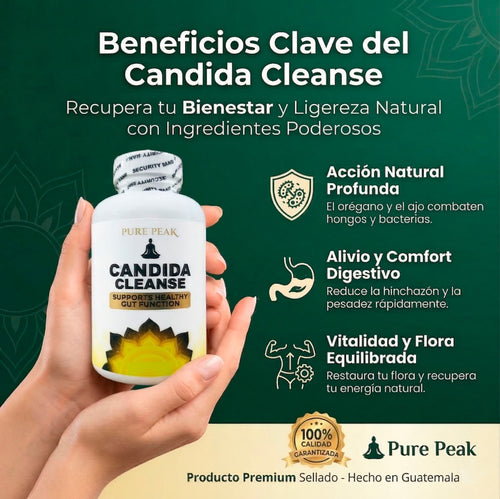 PURE PEAK CANDIDA CLEANSE – CONTROL DE HONGOS Y SALUD INTESTINAL | ENVÍO GRATIS 🙌😍